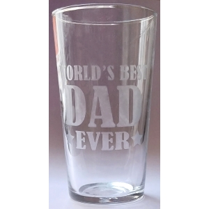 Worlds Best Dad Glass